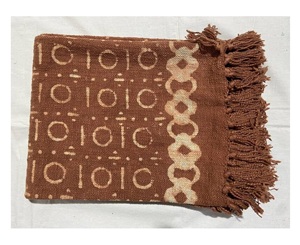 Vente en gros 100% coton Couverture de literie tissée à la main imprimée par blocs de toile de boue indienne décorative pour la maison bohème - Product Image 1