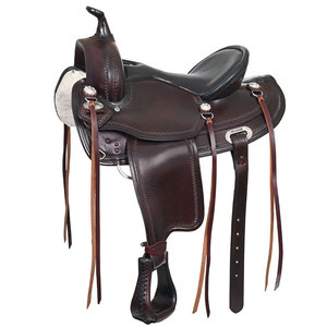Haute qualité REHMAT NOOR INDUSTRY RNI-HS-1507 selle anglaise occidentale en cuir pur conception Anti respirante arbre en bois nickelé - Product Image 4