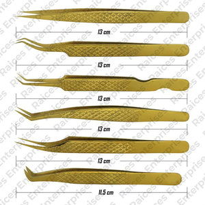 Ensemble de pinces à épiler d'extension de cils directement fabriquées en usine nouveau Style vente en gros en acier inoxydable bonne qualité ensembles de pinces à cils - Product Image 5
