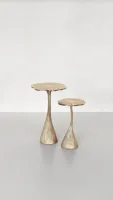Mesa auxiliar de aluminio Premium con diseño moderno para sala de estar y patio del fabricante y proveedor indio
