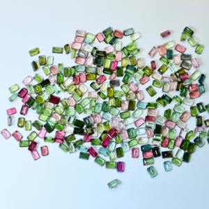 6x4mm Tourmaline naturelle émeraude coupe pierre précieuse en vrac multicolore pierre semi-précieuse pour la fabrication de bijoux - Product Image 6