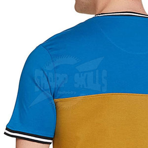 Venta al por mayor de camisetas transpirables para hombre con logotipo personalizado diseñado patrón sólido de manga corta con cuello redondo MOQ bajo - Product Image 5