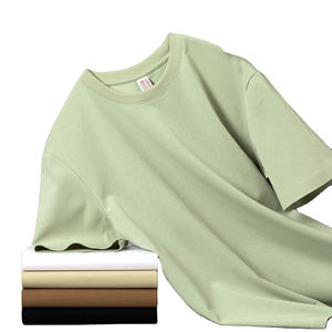 Camiseta Casual de Alta Calidad 100% Algodón con Sensación de Seda de Hielo, Personalizable OEM, Superventas 2025, Estampada, Lisa, para Hombre, Ropa TRENDLOOM - Product Image 1