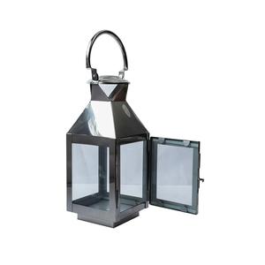 Eco Friendly Blue Color Latest Design Premium Quality HOME DECOR MODERN BLACK CAGED <b>LANTERN</b> <b>SET</b> for Home Usage - Product Image 3