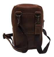 Sac bandoulière classique en cuir avec sangle réglable, poche intérieure, rangement, ceinture de taille, téléphone portable, cartes, portefeuille, pochette
