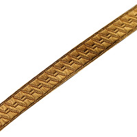 Fil de dentelle galon doré français vintage avec paillettes, tressé à la main, taille personnalisable pour la décoration des uniformes