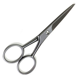 Stainless Steel Beauty Salon <b>Beard</b> Hair Cutting <b>Scissors</b> Dall Finish Straight Edge Blade Mustache Hair <b>Scissor</b> - Product Image 2
