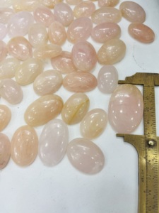 Cabujón de Cuarzo Rosa Natural y Morganita, Gema Suelta para Joyería, Alta Calidad, Personalizable - Product Image 2