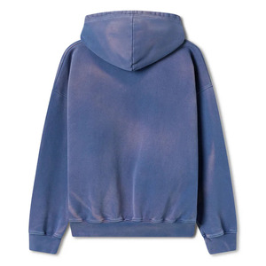 Sudadera con Capucha Vintage Indigo de 600 GSM, Unisex, con Logotipo Personalizado OEM, Transpirable, Ecológica, Estilo Urbano, para Hombre y Mujer, 100% Algodón - Product Image 2