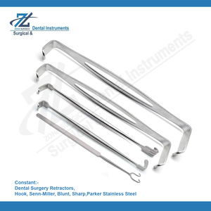 Senn Miller Retractor Semi Sharp 16 cm Instrumento quirúrgico de acero inoxidable con 3 puntas afiladas romas Certificado CE de alta calidad - Product Image 4