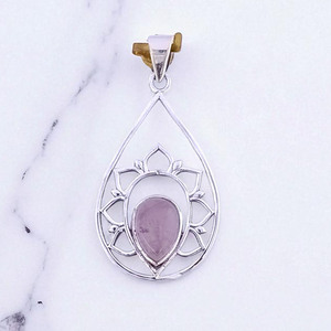 Colgante de piedras preciosas hecho a mano de Plata de Ley 925 sólida - Product Image 2