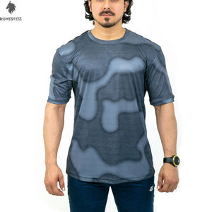 Camiseta personalizada para hombre de alta calidad 100% algodón Hip Hop Streetwear Ringer DTG y tela de punto con serigrafía - Product Image 3