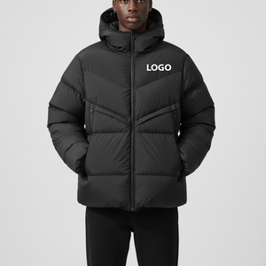 Chaqueta Bomber para Hombre 2026 con Logotipo Personalizado OEM/ODM, Cuello Alto, Logotipo Frontal, Chaqueta de Invierno Impermeable y Transpirable de Alta Calidad - Product Image 3