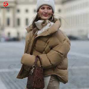 Customized Logo <b>Womens</b> Down <b>Jacket</b> Puffy <b>Padded</b> Down Short Puff <b>Jacket</b> Winter <b>Women</b> Hooded Puffer <b>Jackets</b> Windbreak 2024 - Product Image 6