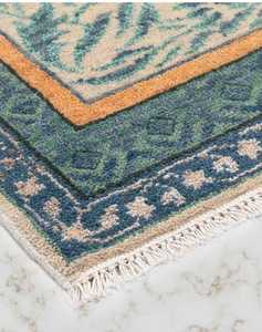 พรมทอมือที่ทันสมัยพรมสวดมนต์ขนสัตว์แท้และผ้าไหมซักได้พรมที่สวยงามสำหรับบ้านโรงแรมและร้านอาหารสำหรับวัยรุ่น - Product Image 2