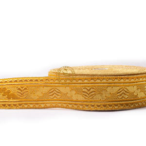 Trenza de encaje de tejido austriaco de Mylar francés, venta al por mayor, encaje y trenza de diseño único, galones y trenzas personalizadas de Orris doradas - Product Image 2