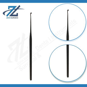 Cureta Timpanica Manual Rosen Instruments de 160 mm de Largo, Acabado Negro, Anillo Timpanico Pequeño de Acero Inoxidable, Certificación CE, Alta Calidad Quirúrgica - Product Image 3