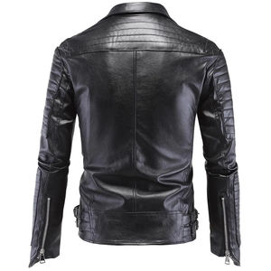 OEM Design Leather <b>Jacket</b> New Arrival High Grade Leather <b>Jackets</b> for <b>Men</b> and Clothing Casual Street Wear - Product Image 2