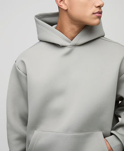 OEM Oversize Drop Shoulder Hombres 100% Algodón Sudadera con capucha de lana Diseño impreso personalizado Peso pesado Estilo clásico bordado para - Product Image 2