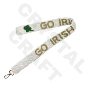 CRYSTAL CRAFT Go Buckeyes Estilo indio Cuentas de vidrio Color personalizado Correa para monedero Logotipo personalizado Correas para bolsos Accesorios - Product Image 5