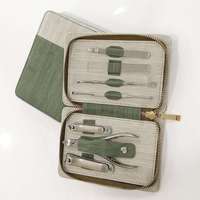 Table de manucure moderne et ensemble de chaises de pédicure Ensemble d'outils de manucure de beauté personnalisés pour cadeau promotionnel
