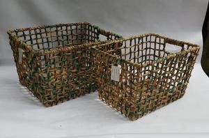 Bandeja de jacinto de agua natural con asas para juego de vajilla, almacenamiento y organización del hogar, artículos para el hogar hechos en Vietnam - Product Image 2