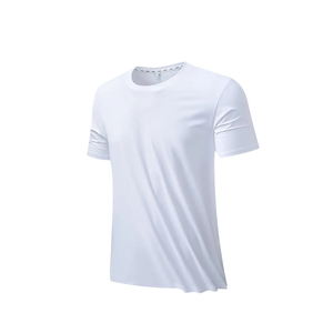 Camiseta de cuello redondo de tela refrescante de nuevo estilo, Camiseta de punto para gimnasio, camisetas lisas para hombre - Product Image 5