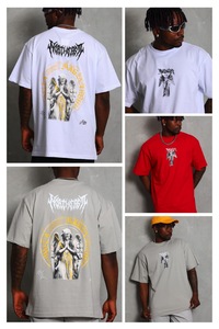 เสื้อยืดโอเวอร์ไซส์ สตรีทแวร์ ลายกราฟิก วินเทจ พิมพ์ลายขนาดใหญ่ ไซส์พลัส ผ้าคอตตอนเนื้อหนา รับผลิตแบบ OEM ODM - Product Image 2