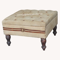 Meuble industriel en Jodhpur rembourré en ligne, rembourrage moderne, rembourré, gonflable, tricoté, Pouf marocain, petit Pouf