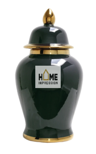 Jarrón de Jengibre de Lujo en Aluminio de Primera Calidad con Acabado en Color Dorado, Jarrón Decorativo de Metal de Alta Calidad con Accesorios - Product Image 6