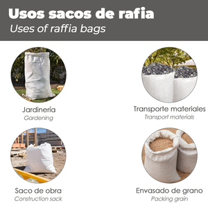 Sac de construction en raphia 60x100 cm - Product Image 5