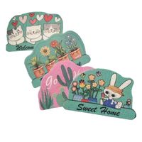 Super Seed CB-010 Tapis en PVC non tissé personnalisé, uni, antidérapant, durable, imperméable, impression par sublimation, quatre saisons, extérieur, facile à nettoyer