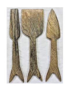 Juego de cubiertos de madera de diseño único pintado a mano para Hotel y restaurante Cubiertos de madera Cuchara Cubiertos para utensilios de cocina - Product Image 2