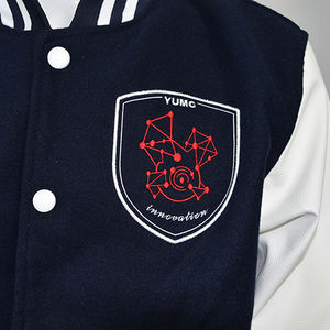 Veste de baseball CUMAX Factory Letterman nouvelle mode veste universitaire d'hiver personnalisée de concepteur de broderie de serviette en cuir de haute qualité - Product Image 6