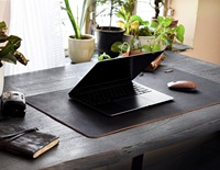 Tapis de bureau double face en cuir véritable antidérapant Tapis d'écriture Transfert de chaleur Tapis de bureau imperméable en stock LDP-0028