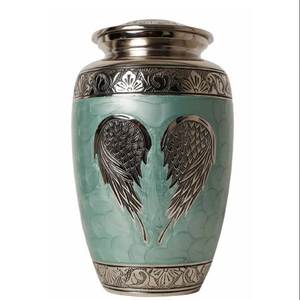 Urne funéraire en métal en aluminium blanc personnalisé pour le mémorial de cendres de bébé animal de compagnie humain - Product Image 2