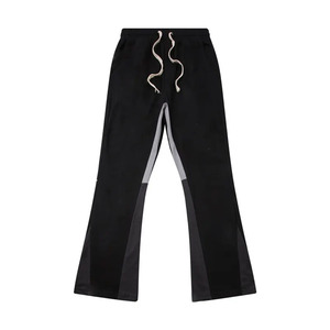 Joggers cargo en toile respirante éco-responsable de poids moyen pour hommes, avec logo personnalisé, coupe évasée et cordon de serrage, pour le fitness et le sport - Product Image 2