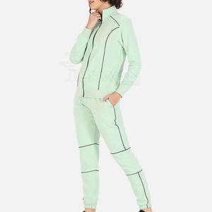 Survêtement en coton pour femmes personnalisé en gros avec col montant Offre Spéciale Style décontracté Service OEM disponible - Product Image 3