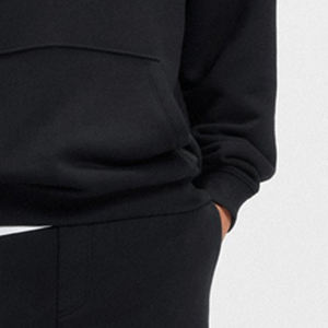 Sweat-shirt pour homme élégant en polaire épaisse, couleur unie, pull en coton, logo personnalisé, collection d'hiver, tenues tendance, prix bas, 2026 - Product Image 4