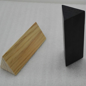 Targhette in Legno Bifacciali, Porta Nome da Scrivania in Pino per Ufficio, Blocco Triangolare per Segnaletica in Aula - Product Image 6