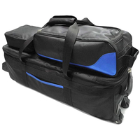 Chemin de voyage personnalisé Triple Tote Roller Plus Bowling Sac avec sacs détachables Sport Sac fourre-tout avec roues Gym Duffel