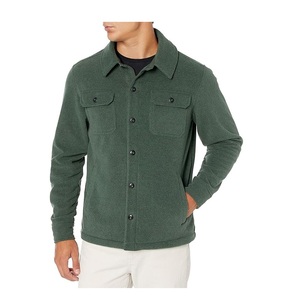 Sudaderas con capucha de pana personalizadas para hombre, chaqueta informal vintage de manga larga a cuadros de franela con botones, Camisa de algodón 100% con piel - Product Image 1