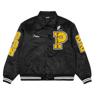 Chaqueta Bomber de Satén para Hombre, Corte Ajustado, Cuello Alto, Diseño Personalizable, Secado Rápido, Transpirable, para Invierno - Product Image 1