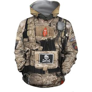 เสื้อแจ็คเก็ตยุทธวิธีลายพรางแบบ US ผลิตตามสั่งขายส่ง ทำจากผ้าฝ้าย/โพลีเอสเตอร์ สำหรับเจ้าหน้าที่รักษาความปลอดภัยและหน่วยรบ - Product Image 3