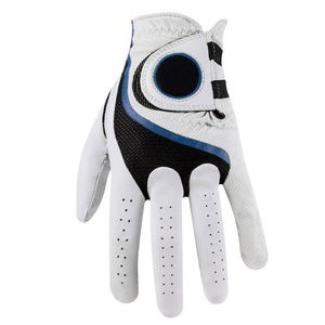 Gants de golf pour hommes en peau de mouton blanc perle avec poignées pour le cyclisme LOGO personnalisable - Product Image 4