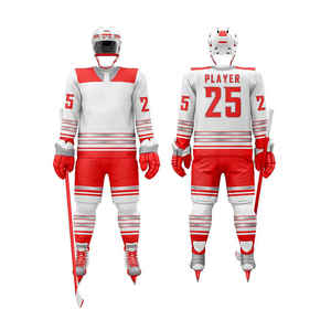 Uniforme d'équipe de hockey sur glace personnalisé de haute qualité unisexe Nouveau design Nom OEM Ensembles de vêtements de sport en polyester imprimé par sublimation - Product Image 6