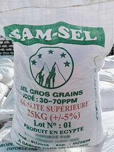 SAM SEL Sel de table raffiné iodé grossier solide 25 kg, qualité alimentaire, certifié ISO et HACCP, sel de mer Celtique en vrac en sac - Product Image 3