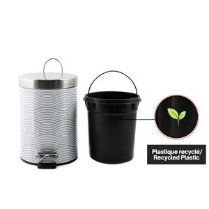 DÉCHETS MÉTALLIQUES 3L GRIS ONDULÉ - Product Image 4