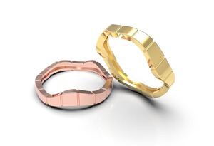 Anillo Infinito de Plata de Ley 925 Chapado en Oro de 18K, Ligero, Clásico, Resistente, con Diseño Martillado, para Mujer, Shama Gems - Product Image 2