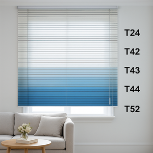 Modern Style Gradient Color <b>Aluminum</b> Venetian Blinds Built-In with <b>Ladder</b> Rope Customizable for Soft Light Control Home Office - Product Image 3